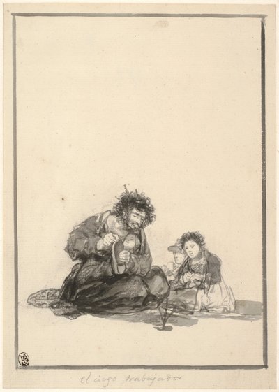 The Blind Worker, c. 1815-1820 by Francisco de Goya